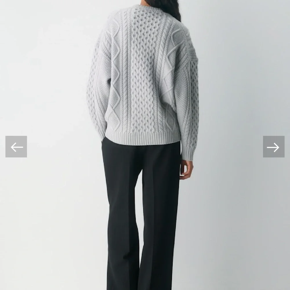 Aritzia Heritage Knit Merino Wool Crew Sweater New - Picture 3 of 9